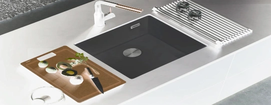 Engineered quartz slab installed as a clean interior surface